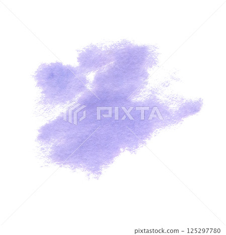 Purple abstract watercolor stain with soft, blurry edges. Hand drawn violet bright brush stroke in wet-on-wet technique. Lilac spot design element isolated from background for decoration backdrop Purple abstract watercolor stain with soft, blurry edges. Hand drawn violet bright brush stroke in wet-on-wet technique. Lilac spot design element isolated from background for decoration backdrop 125297780