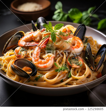 海鮮意麵 125298605