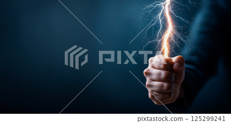 Surreal energy flow in the hands 125299241