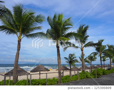 Scenery of a resort hotel in Da Nang, Vietnam 125300809
