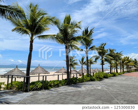 Scenery of a resort hotel in Da Nang, Vietnam 125300830