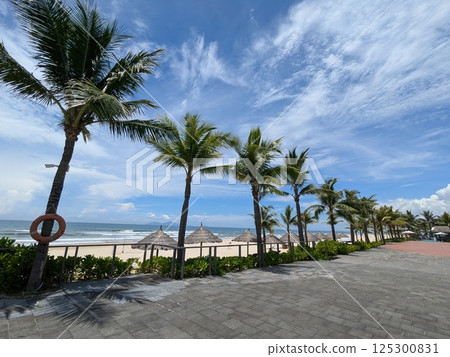 Scenery of a resort hotel in Da Nang, Vietnam 125300831