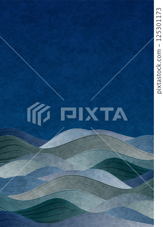 Wave Japanese paper pattern background Wave Japanese paper pattern background 125301173