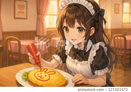 女僕咖啡廳煎蛋飯 女僕咖啡廳煎蛋飯 125301472