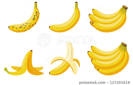 香蕉插圖集 香蕉插圖集 125301619