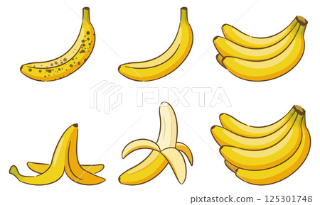 香蕉插圖集 125301748