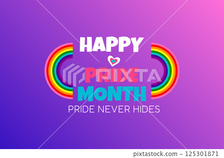 Double Rainbow Pride Poster with Heart and Quote Double Rainbow Pride Poster with Heart and Quote 125301871