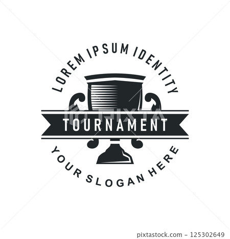 simple championship design with trophy logo victory cup concept vintage simple minimalist modern elegant symbol illustration victory template and brand simple championship design with trophy logo victory cup concept vintage simple minimalist modern elegant symbol illustration victory template and brand 125302649