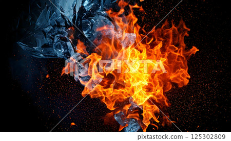 Explosion image abstract background 125302809
