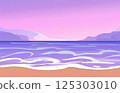 黎明大海的背景圖 125303010