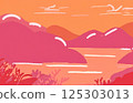 日落海背景圖 125303013