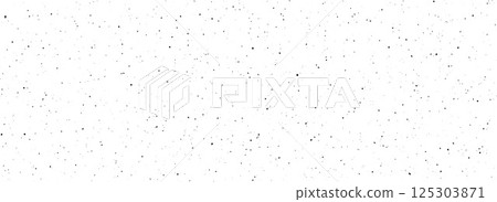 Seamless splattered speckle texture. Grunge splashed dot repeating wallpaper. Distressed grain noisy dirt background. Tiny particles, mottles and sprinkles overlay backdrop. Vector dust grit texture 125303871