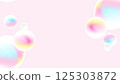 Colorful soap bubble background (pink) 125303872