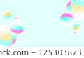 Colorful soap bubble background (light blue) 125303873