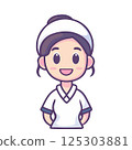Cartoon nurse illustration material 125303881