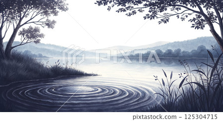 Serene Lake Landscape Serene Lake Landscape 125304715