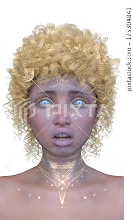 Close-up of a woman's face 125304841