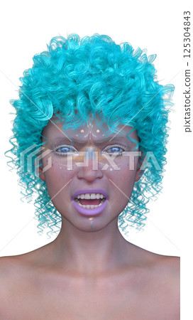 Close-up of a woman's face 125304843