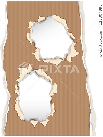 Torn Paper Frame Vector Illustration Torn Paper Frame Vector Illustration 125304993