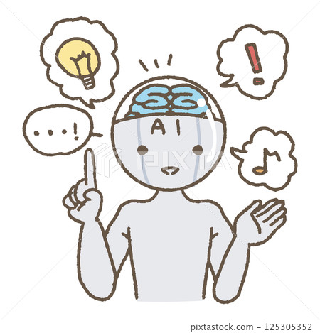 Illustrations suggested by an AI robot 125305352