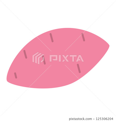 Soft color vegetable illustration: Sweet potato 125306204