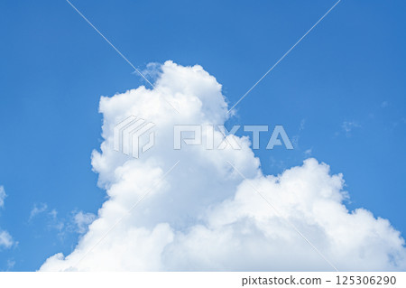 夏日藍天和雲彩（夏日天空影像） 125306290