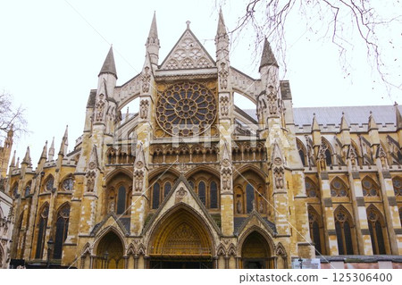 Westminster Abbey, a tourist attraction in London, England Westminster Abbey, a tourist attraction in London, England 125306400