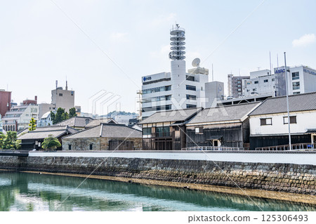 Dejima and the surrounding area, a popular tourist destination in Nagasaki City, Nagasaki Prefecture 125306493