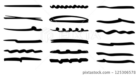 collection of hand drawn underline styles including bold, thin, wavy, and crossed lines. These underline marker illustrations are perfect for highlighting text, graphic design projects, note taking collection of hand drawn underline styles including bold, thin, wavy, and crossed lines. These underline marker illustrations are perfect for highlighting text, graphic design projects, note taking 125306578