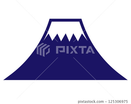 Mount Fuji silhouette (icon) 125306975