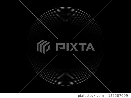 圓點圖案的圓形漸層框架 圓點圖案的圓形漸層框架 125307699