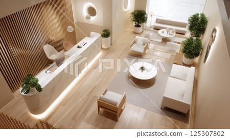 Stylish and bright reception Stylish and bright reception 125307802