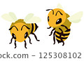 Simple bee illustration 125308102