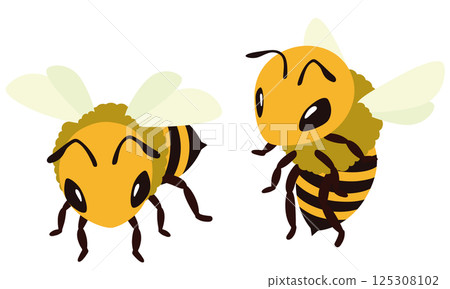 Simple bee illustration 125308102