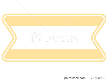 Yellow ribbon style heading frame background Yellow ribbon style heading frame background 125308438