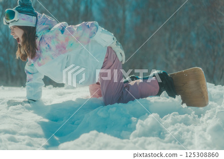 snowboard, snowboarding, female 125308860