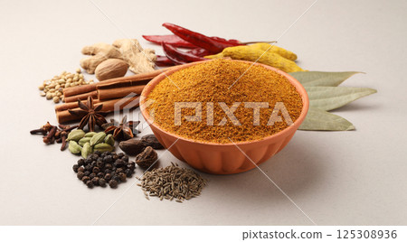 Whole & Powder Spices for curry masala. 125308936