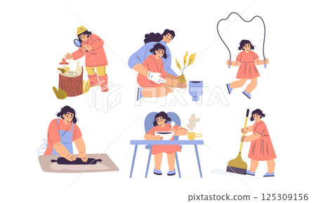 Creative Women Engaging in Multiple Activities and Pursuing Their Passions Enthusiastically 125309156