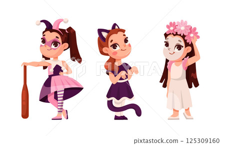 Explore Unique and Creative Character Designs Featuring Adorable and Cute Costumes in Various Themes 125309160