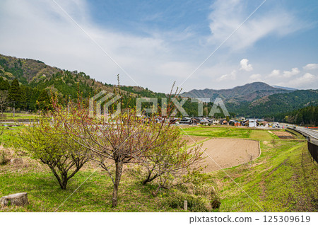 Rural scenery in the Kohoku region of Shiga Prefecture, Shimonyu, Yogo Town Rural scenery in the Kohoku region of Shiga Prefecture, Shimonyu, Yogo Town 125309619