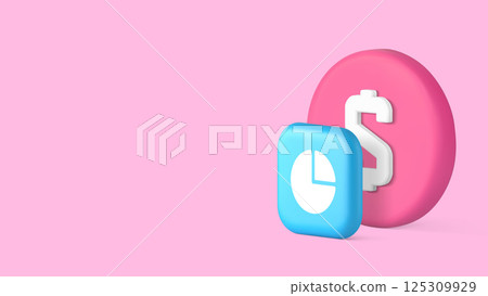Stock trade analyzing currency exchange financial balance copy space banner vector illustration 125309929