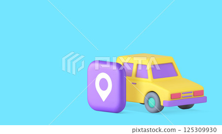 Car sharing location map address GPS cartography navigation copy space banner vector illustration Car sharing location map address GPS cartography navigation copy space banner vector illustration 125309930