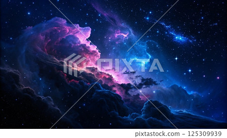 Blue Nebula Universes Ever Expanding Beauty 125309939