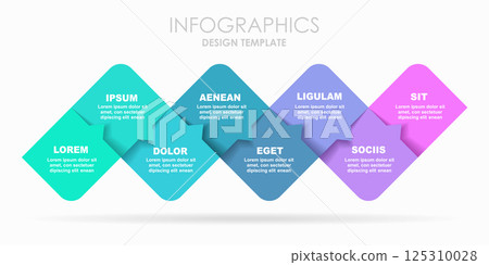 Infographic design template with place for your data. Vector illustration. 125310028