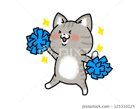 可愛的貓咪啦啦隊員 可愛的貓咪啦啦隊員 125310125