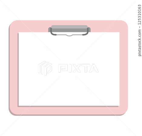 Easy-to-use, simple-to-touch medical record and clipboard_horizontal_pink beauty and obstetrics and gynecology 125310163