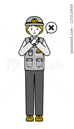 全身pose_簡單的女警官14 全身pose_簡單的女警官14 125310459