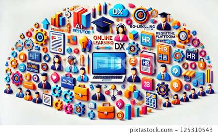 Useful infographics for various business situations, various companies, isometric 125310543