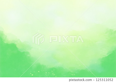 Beautiful watercolor background with green gradation Beautiful watercolor background with green gradation 125311052