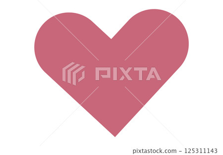 simple pink heart icon design 125311143